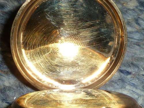 Gold Plated Pocket Watch  " STAR",   in a Dennison watch Case, in Good working Order