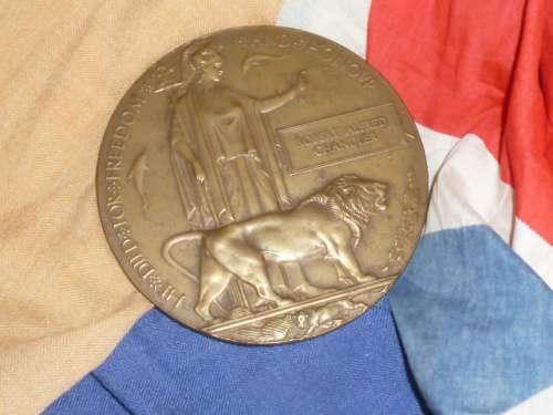 Scarce DEATH PLAQUE, South African Soldier Killed in France 15/12/1917