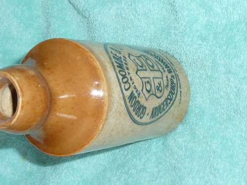Ginger Beer ceramic bottle, Gordon Coombe & Co, Krugersdorp & Randfontein