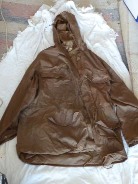 SADF Browns Raincoat  with Hood and lower jacket extendable flap