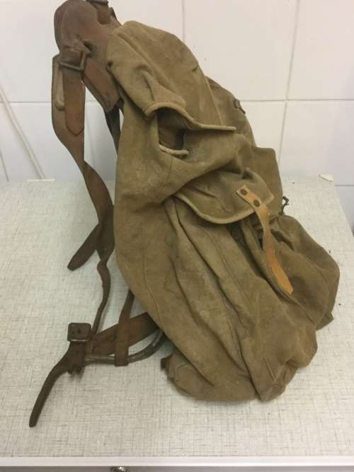 WW2 A-Frame Back-Pack, British Allied Forces  made from Leather and canvas