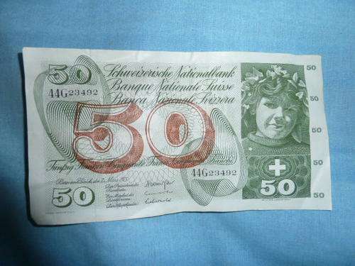 SWISS  50  frank note