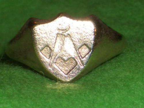 MASONIC Freemason Ring of 1880  (Genuine Antique)