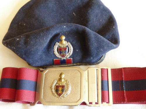 Beret and Belt for Engineers