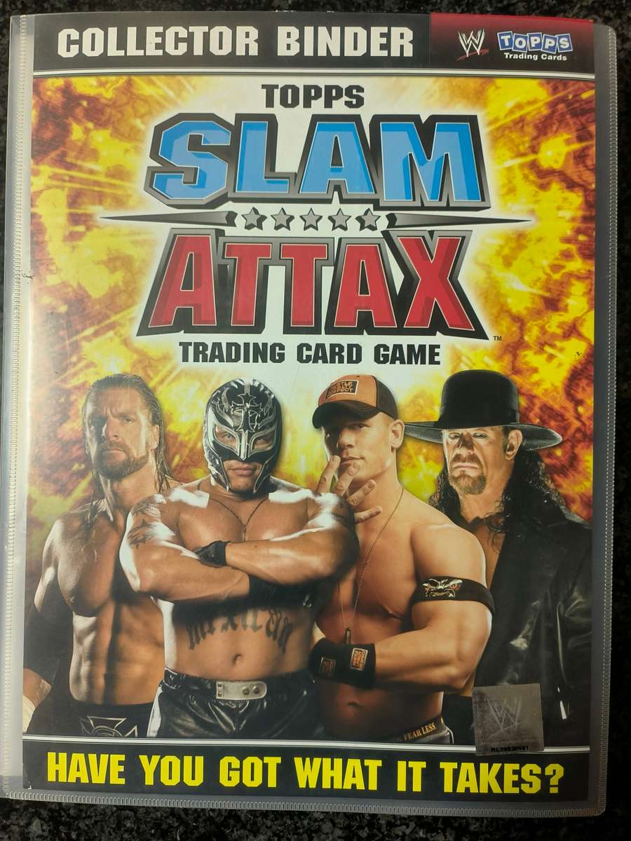 Lot of WWE cards including binder and playmat