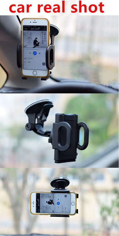 Car mobile phone holder multi-function windshield suction cup