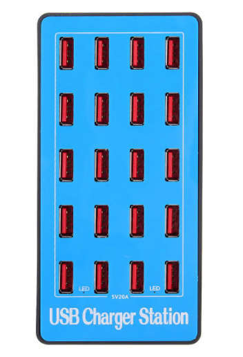 Multi-port charger 20-port USB mobile phone tablet multi-port charging station
