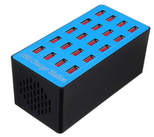 Multi-port charger 20-port USB mobile phone tablet multi-port charging station