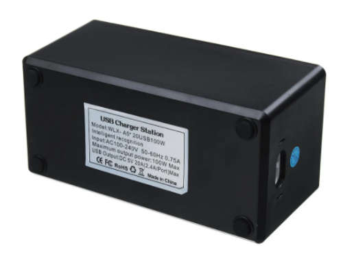 Multi-port charger 20-port USB mobile phone tablet multi-port charging station