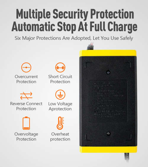 12V 6A Car Battery Motorcycle Battery Charger Intelligent Charging Repair Pulse Dual Mode Battery