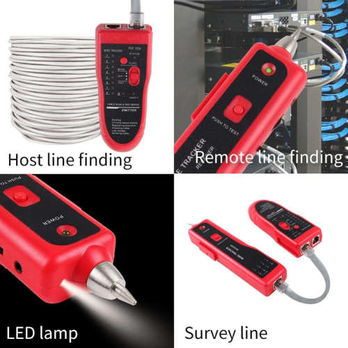 Network RJ45 RJ11 Telephone LAN Cable Tester Wire Tracker Tracer Wire Finder