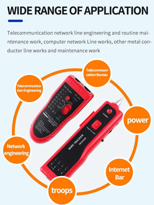 Network RJ45 RJ11 Telephone LAN Cable Tester Wire Tracker Tracer Wire Finder