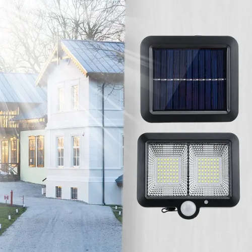 Outdoor Solar Light, Solar Light with Motion Sensor, Garden Solar Wall Light, IP65 Waterproof