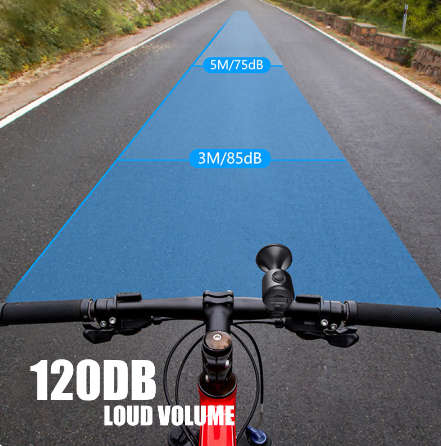 120db electric bicycle horn loud bicycle bell belt warning sound bicycle horn belt