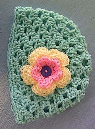 Crafty Stuff: Crochet Baby Lacy Cloche hat Turquoise