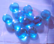 Crafty Stuff : Glass Pebble: Turquoise