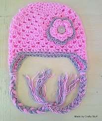 Crafty Stuff: IN STOCK Crochet Pink shell stitch beanie (5 YRS CHILD- ADULT SIZE)