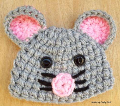 Crafty Stuff: IN STOCK Crochet Funny Mouse 0-3 months