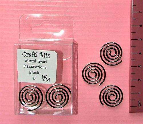 Crafty stuff:  metal swirl for scrapping