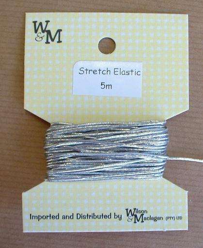Crafty Stuff: Silver corded elastic 1.0mmx 5m