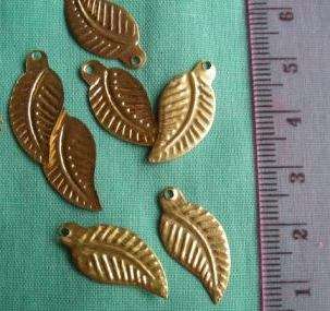 Crafty Stuff:  Indian Metal Pressing Brass Leaves