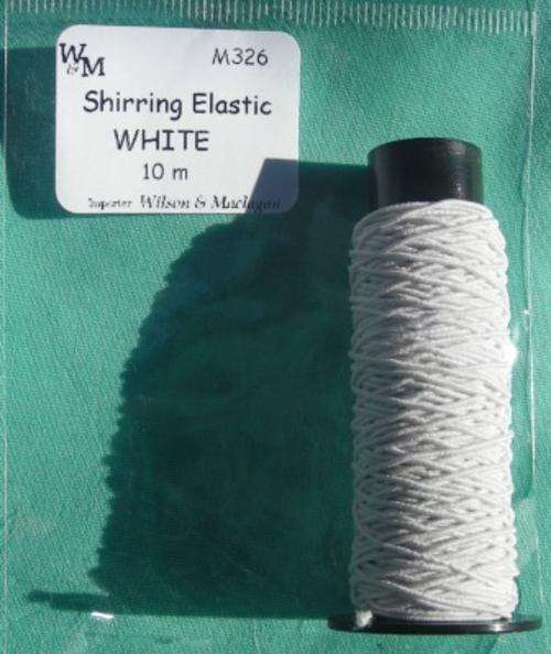 Crafty Stuff: SHIRRING ELASTIC WHITE (10meters)