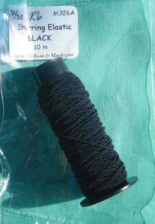 Crafty Stuff: SHIRRING ELASTIC BLACK (10meters)