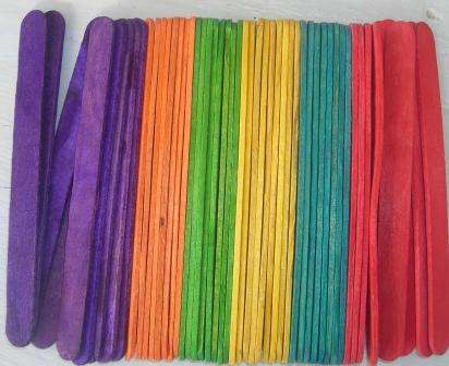 Crafty Stuff: Ice cream sticks :BRIGHT colours