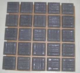 Crafty Stuff: Mosaic tiles : Steel grey