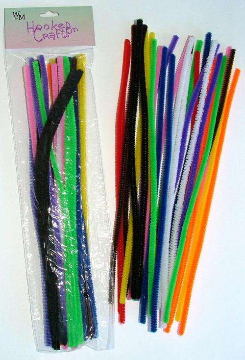 Crafty Stuff:  Pipe Cleaners : Multicolour set of 30