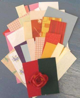 Crafty Stuff: Card & Scrapping Paper Pack with Rose