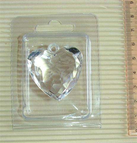 Crafty Stuff:  Large Clear Heart crysta-likel Bead Charm