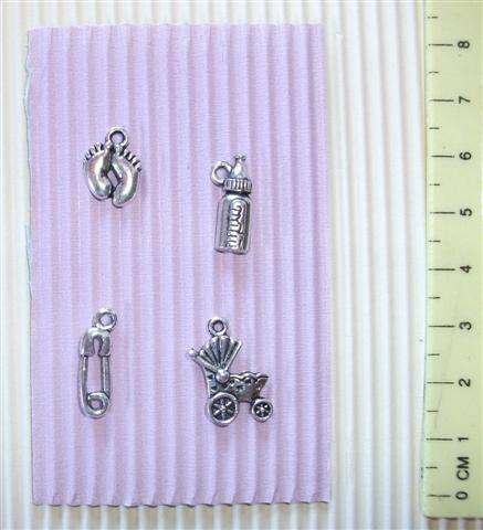 Crafty Stuff: Metal Deco Baby (4) charms