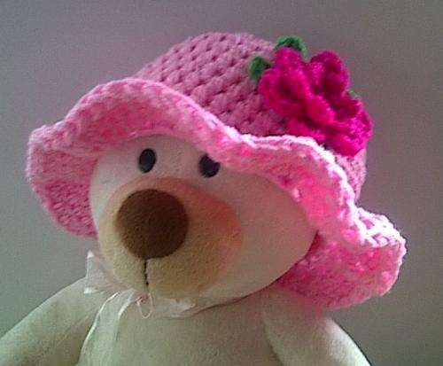 Crafty Stuff: Crochet Toddler Sunhat in Pink