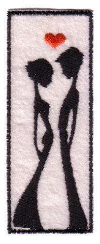 Crafty Stuff: Iron on motif boy and girl silhouette