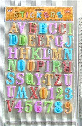 Crafty Stuff:  Large Alphabet stickers