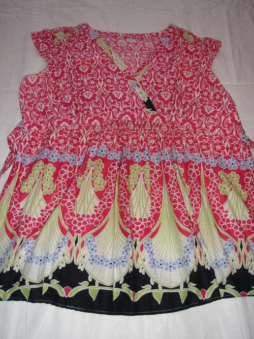 PINK FLORAL MATERNITY BLOUSE