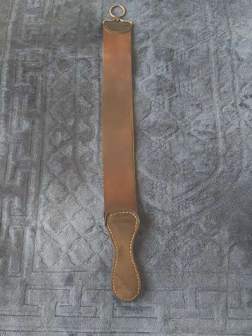 Cut Throat straight Razor, Strop & oil stone