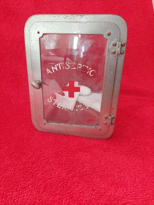 Vintage Barber Shop Sterilizer Cabinet