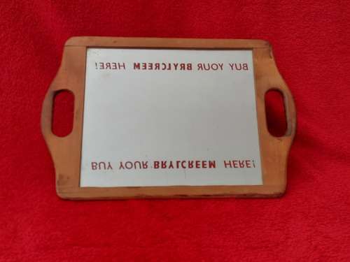 Vintage Framed Brylcreem Mirror