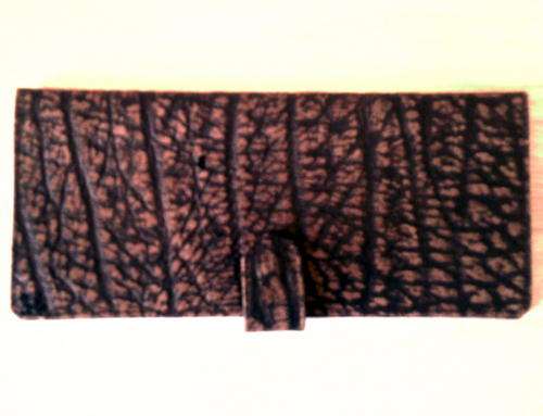 BUSBY buffalo leather chequebook & card holder