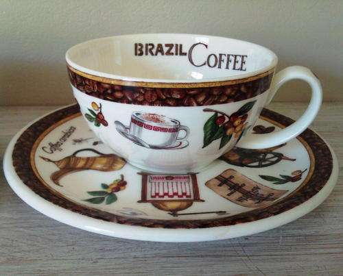 Fine bone china cappuccino cup set