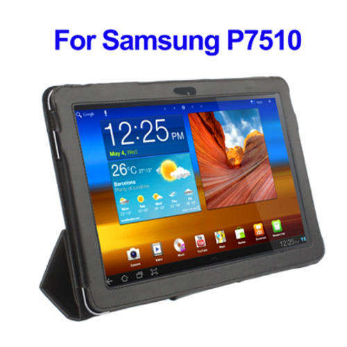 Leather Case with Holder For Samsung Galaxy Tab 10.1 / P7510