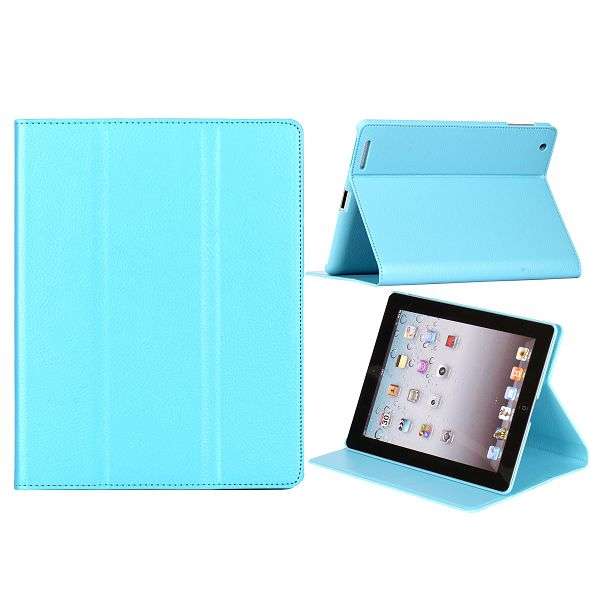 Elegant Style Stand Case for The iPad 2 - Blue
