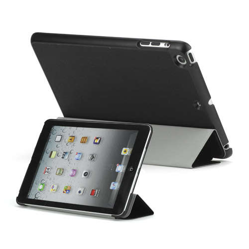 Slim Folding Smart Case Cover for iPad Mini - Black