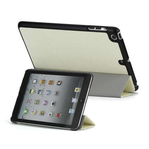 Slim Folding Smart Case Cover for iPad Mini - White