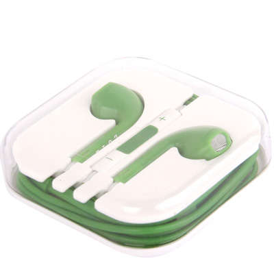 Noodle iPhone 5 Style High Performance In-Ear Headphones (with Mic) - Green