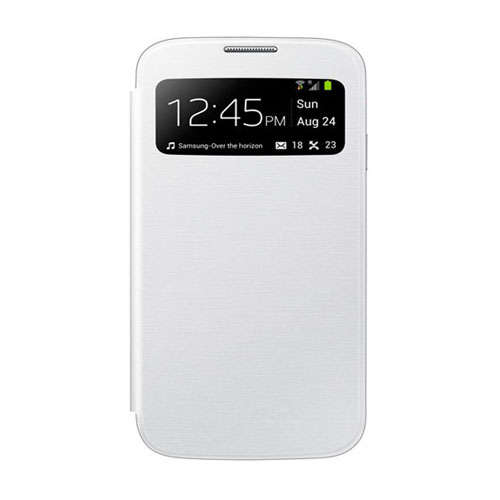 S-View Flip Cover for Samsung Galaxy S IV S4 i9500 - White