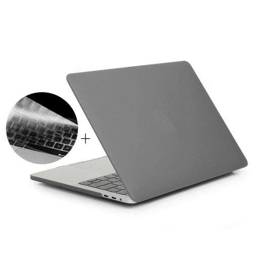 Macbook Pro 13" (A1708) Without Touchbar Hard Cover + Silicone Keyboard Skin - Grey