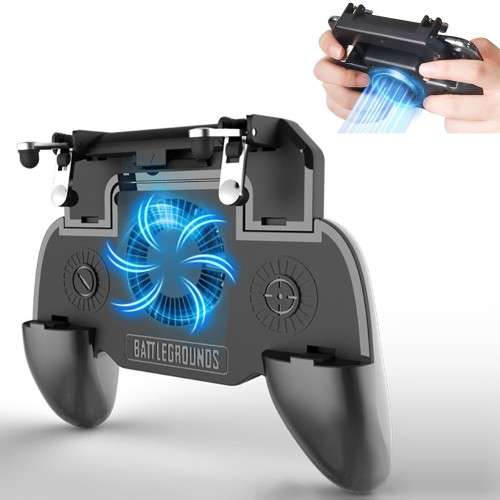 Mobile PUBG/Fortnite Game Controller + 4000mAh Powerbank + Fan